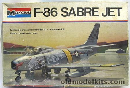 Monogram 1/48 F-86 Sabre BAGGED, 5402 plastic model kit